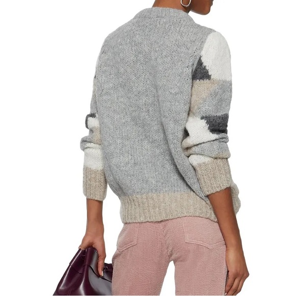 Worn once. Antik batik jeany color block alpaca blend sweater - Picture 2 of 6